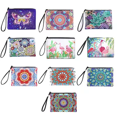 DIY Diamond Painting Art Storage Bag Zipper Wallet Women Cosmetic Bag Clutch • $8.02