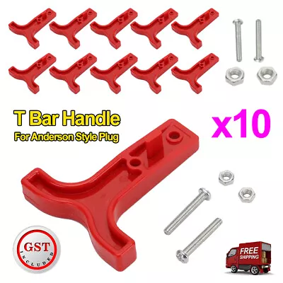 10PCS Red T Bar Handle For Anderson Style Plug Connectors Tool 50AMP 12-24v 6AWG • $10.95