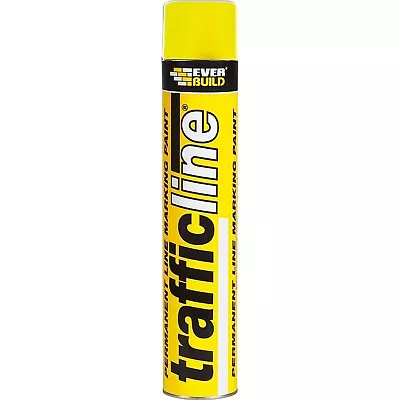 Everbuild Yellow Traffic Line Marker Spray 700ml • £8.50