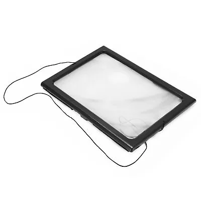 A4 Size Reading Magnifying Glass With LED Light And Stand Desktop Magnifier YSE • $16.08