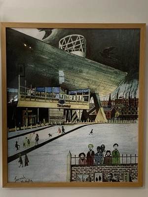 £60 • Buy Lowry Large Framed Print / Poster Stylised Contemporary Lowry