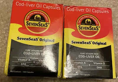 $25 • Buy Seven Seas Cod Liver Oil - 100 Capsules For A Healthy Immune System & Health (2)