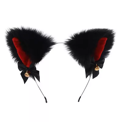 Faux Fox Fur Cat Ears Hair Hoop Plush Hairpins Headband Cosplay Party Costume Ⓗ • $1.28
