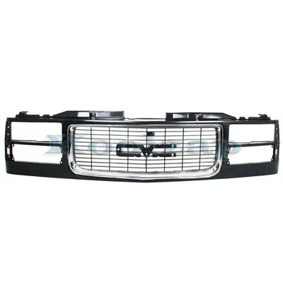 $264.95 • Buy PP For 94-00 C/K Series P/U Truck 94-99 Yukon Front Grille Assembly Black Chrome