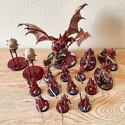 Warhammer Chaos Daemons - Painted Blades Of Khorne Army - BoxedUp (6500) • $38.83