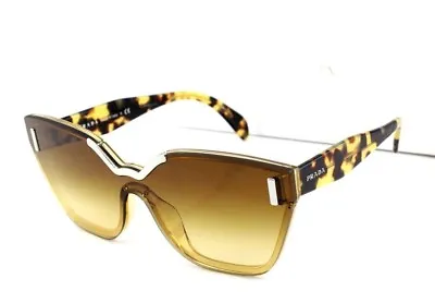 $399.95 • Buy $550 NEW Genuine PRADA Beige Havana Catwalk Shield Sunglasses SPR 16T VIR1G0