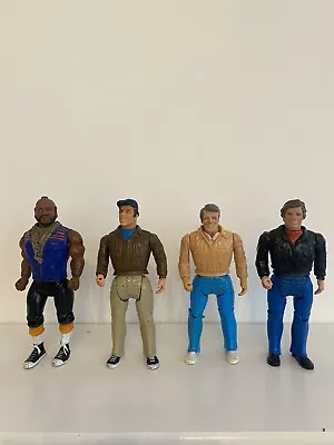 4x Vintage A-Team Figures 1983 Toy Bundle Mr T BA Face Murdoch And Hainbal • £43