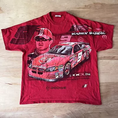Chase Authentics Kasey Kahne NASCAR Vintage Shirt Men’s Large Red AOP • $29.99