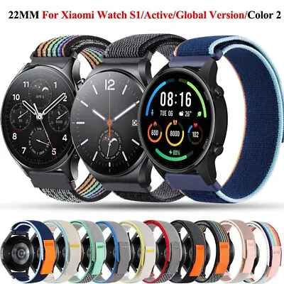 Nylon Strap For Xiaomi MI Watch Color 2 / S1 Pro MiBro/Air Sport Band 20 22mm • £4.75