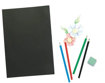 £5.99 • Buy Black Card Cover Sketch Book 110gsm Acid Free Drawing Cartridge Paper Art