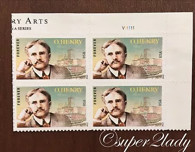 US Stamp 4705 Plate Block Of 4 O Henry MNH Self Adh Forever 2012 • $4.50