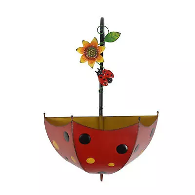 Wall Metal Umbrella Flower Pot Plant Hanger Wall Holder Garden Hanging Decors • $33.89