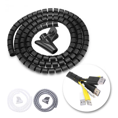 £4.37 • Buy Wrap Tube Cable Winder Management Cable Organizer Cord Protector Storage Pipe