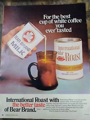 $16.50 • Buy Vintage International Roast  Coffee Print Ad 