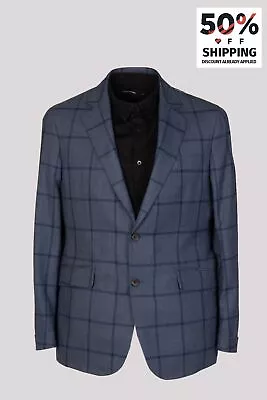 RRP$495 HACKETT Wool Blazer Jacket Size 42R / 52R / L Fox Brothers Notch Lapel • $88.41