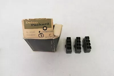 Vintage Delco Packard 2969789 Black 8 Way Male Connector Lot Of 3 • $8.49