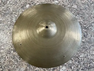 VINTAGE ZILDJIAN ZILCO CONSTANTINOPAL 14  CYMBAL W/t RIVET HOLES 672 Grams USA • $131.24