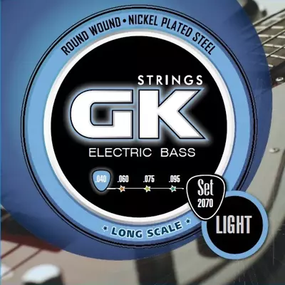 GK Electric Bass Strings Light Nickel Plated Steel-Round Wound LS 34  .040 .095 • $20.80