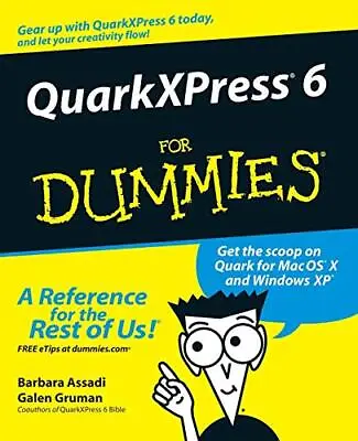 QuarkXPress6 For Dummies By Assadi Barbara Paperback Book The Cheap Fast Free • £3.49