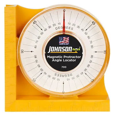 £21.01 • Buy Johnson Magnetic Protractor Angle Locator JL700 Angle Finder