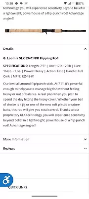 G Loomis Glx Casting Rod  • $200