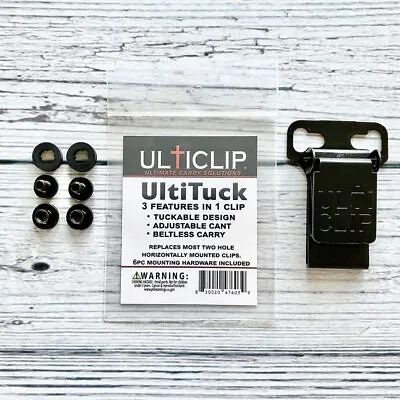 Ulticlip - UltiTuck Holster Clip Tuckable Adjustable Beltless IWB • $15.99