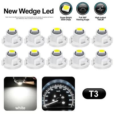 20x T3 LED Neo Wedge Dashboard Panel Lamps A/C Climate Control HVAC Light Bulbs • $8.27