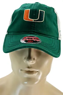 Zephyr Men's Miami Hurricanes Summertime Snapback Trucker Hat-Green/White OSFA • $14.99