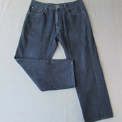 Victorious Jeans 38x30 Blue Denim Zip Fly Straight Leg Classic Style Logo • $18.12