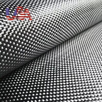 New 12  X 60 /30cm X 150cm Twill Weave Carbon Fiber Fabric Cloth Resin Kit • $25.88