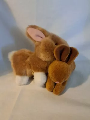 Lot Of 2 Easter/Spring Miniature Plush Rabbits/Bunnies**Not Matching**(B1) • $7.97