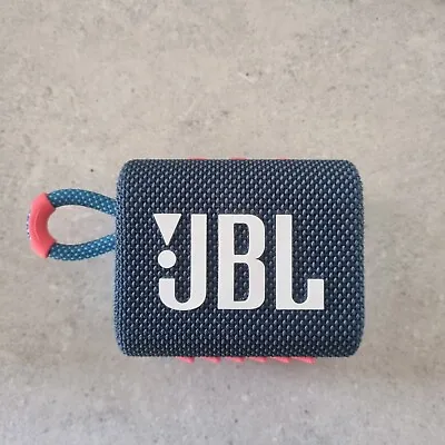 JBL GO 3 Portable Waterproof Speaker - Blue/Pink - EH226206 • $65