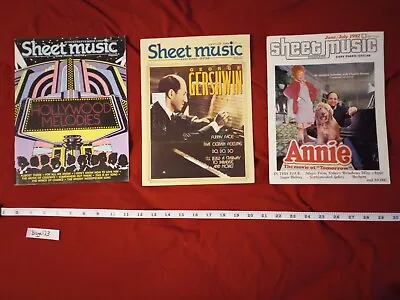 Vintage Sheet Music Magazine Lot Of 3 Hollywood Melodies Annie George Gershwin • $4.40