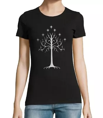 Size Large - Tree Of Gondor Lord Of The Rings Women's T-shirt • £1