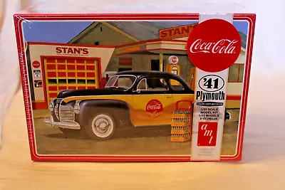 1/25 Scale AMT Coca-Cola 1941 Plymouth Coupe Model Kit #1197M/12 BN Sealed Box • $45