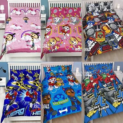 £27.99 • Buy Disney Character Kids Boys Girls Bedding Single Double Duvet Cover Bed Set