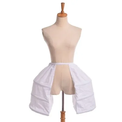 Renaissance Dress Crinoline Cage 3Hoops Bustle Double Pannier Gown Petticoat 1pc • $40.45