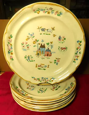 Plates~International Tableworks Heartland #7774 Pattern 11  Dinner Dish 6Pc Set • $75