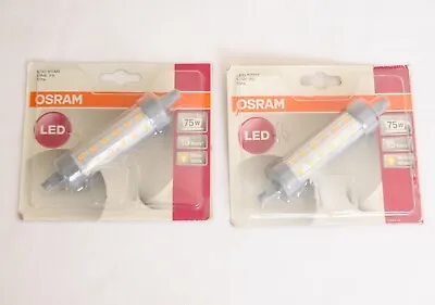 2 X Osram R7s LED  Star 9 Watt 118 Mm (75 Watt Equivalent) Bulbs • £14