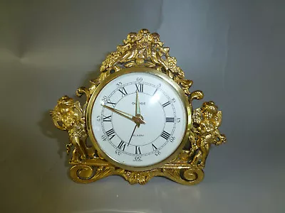 Vintage German Beautiful Gold Plated Gilt Case Memovox Alarm Clock (Watch Video) • $395