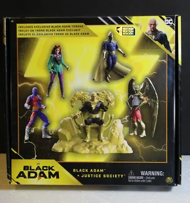 DC Black Adam Justice Society 1st Edition (4  Figure Set Of 5 & Throne) (NEW) • $29.88