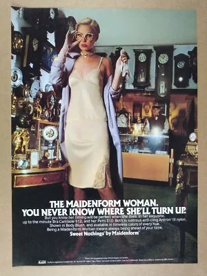 1980 Maidenform Sweet Nothings Bra Camisole Vintage Print Ad • $9.99