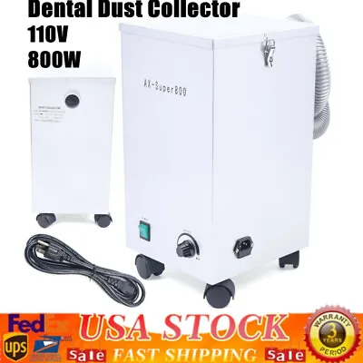 Dental Dust Collector Lab Sandblasting Molar Suction Digital Vacuum Cleaner 800W • $233.70