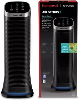 £139.99 • Buy Honeywell Air Purifier HFD323E1 AirGenius 5 Touch Screen 5 Speed Settings 58 W