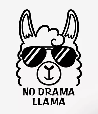 No Drama Llama Waterproof Vinyl Decal Sticker • $3.99