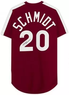FRMD Mike Schmidt Philadelphia Phillies Signed Maroon Mitchell&Ness Auth Jersey • $849.99