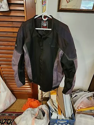 Men's Motocentric Black Squadron Motorcycle Jacket-3XL-EUC-FREE SHIPPING • $50