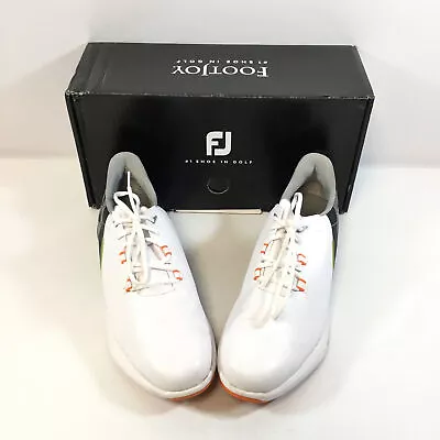 FootJoy Mens Fuel 55443 White Lace Up Sneaker Golf Shoes Size 11 M Used • $84.99