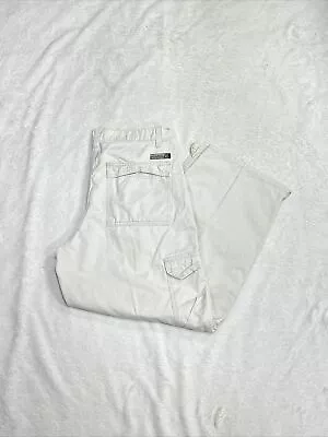 Vintage 90s Levis L2 Biege Baggy Straight Fit Cargo Pants Men's Size 34x30  • $27.99