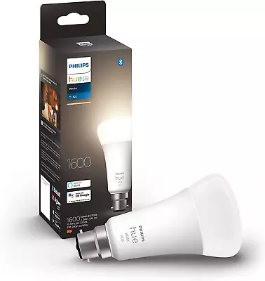 $54.54 • Buy Philips Hue White A67 High Brightness 100W 1600 Lumens Smart Bulb With B22 Fitti